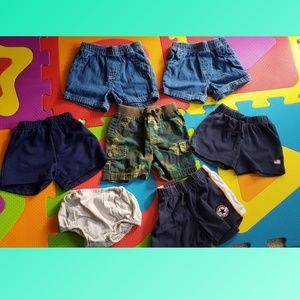 Set of 7 EUC BABY BOY shorts